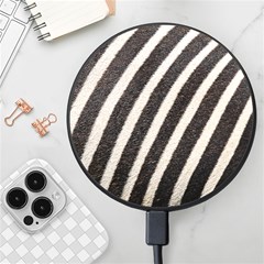 Zebra Zebra Pattern Zebra Fur Zebra Print Strip Wireless Fast Charger(black) by Azkajaya