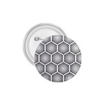 Halftone Tech Hexagons Seamless Pattern 1.75  Buttons Front