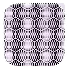 Halftone Tech Hexagons Seamless Pattern Stacked Food Storage Container by Ket1n9