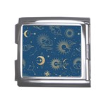 Seamless Galaxy Pattern Mega Link Italian Charm (18mm) Front