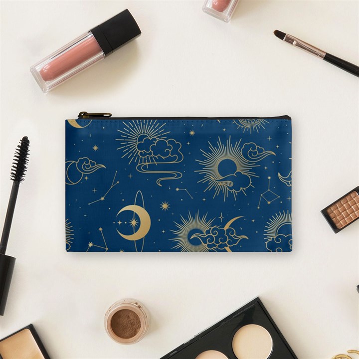 Seamless Galaxy Pattern Cosmetic Bag (Small)