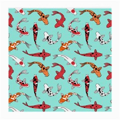 Pattern With Koi Fishes Medium Glasses Cloth by Ket1n9