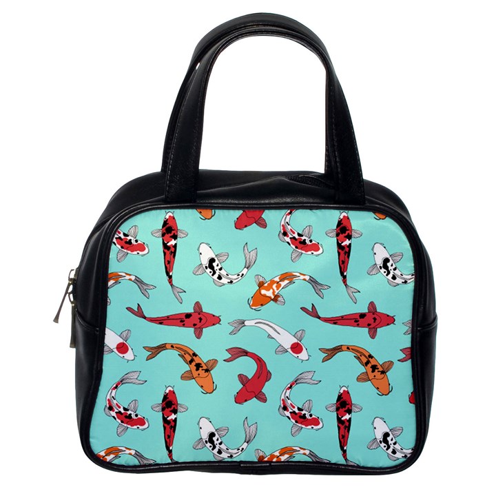 Pattern With Koi Fishes Classic Handbag (One Side)