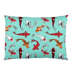 Pattern With Koi Fishes Pillow Case by Ket1n9