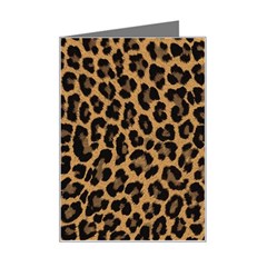 Tiger Skin Art Pattern Mini Greeting Card by Ket1n9