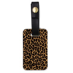 Tiger Skin Art Pattern Luggage Tag (one Side) by Ket1n9