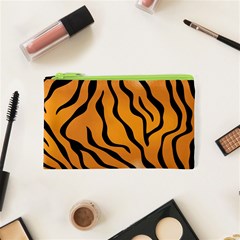 Tiger Skin Pattern Cosmetic Bag (xs) by Ket1n9