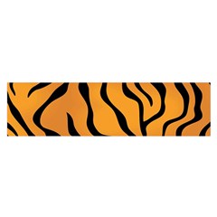 Tiger Skin Pattern Oblong Satin Scarf (16  X 60 )