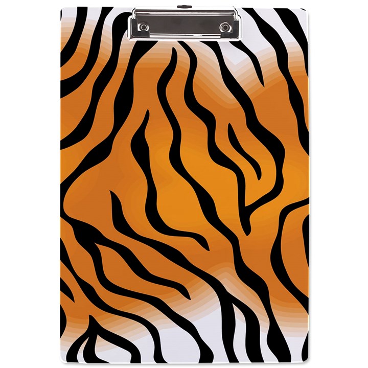 Tiger Skin Pattern A4 Acrylic Clipboard