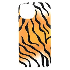 Tiger Skin Pattern Iphone 15 Black Uv Print Pc Hardshell Case