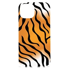 Tiger Skin Pattern Iphone 15 Plus Black Uv Print Pc Hardshell Case