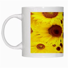 Beautiful Sunflowers White Mug by Ket1n9