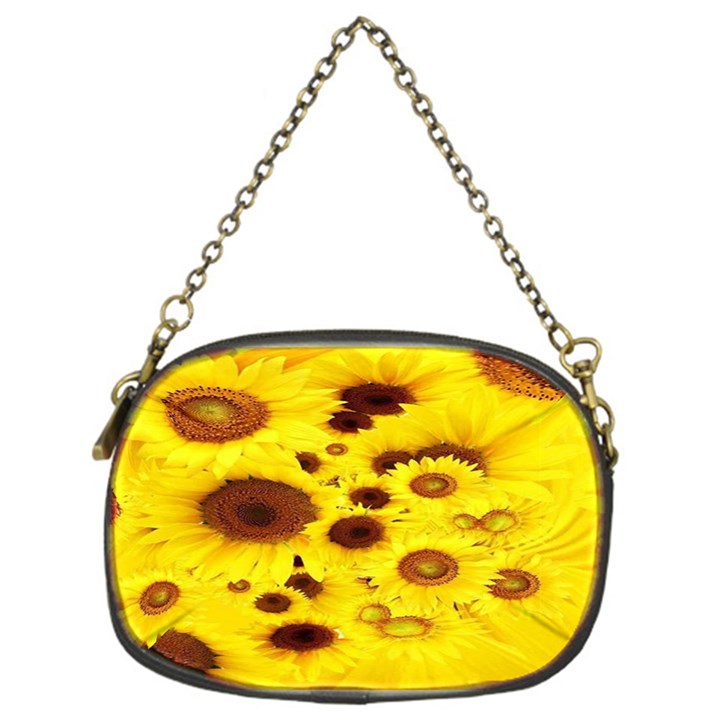 Beautiful Sunflowers Chain Purse (One Side)