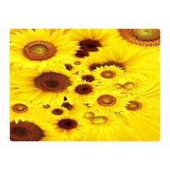 Beautiful Sunflowers Two Sides Premium Plush Fleece Blanket (mini) by Ket1n9