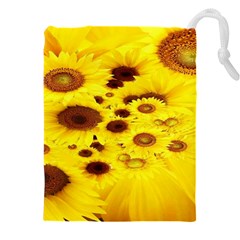 Beautiful Sunflowers Drawstring Pouch (5xl) by Ket1n9