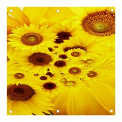 Beautiful Sunflowers Banner And Sign 3  X 3  by Ket1n9