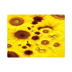 Beautiful Sunflowers Premium Plush Fleece Blanket (mini) by Ket1n9