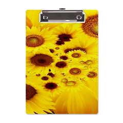 Beautiful Sunflowers A5 Acrylic Clipboard by Ket1n9