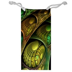 Psytrance Abstract Colored Pattern Feather Jewelry Bag by Ket1n9