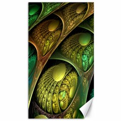 Psytrance Abstract Colored Pattern Feather Canvas 40  X 72  by Ket1n9