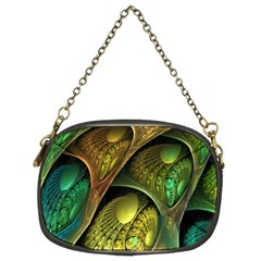 Psytrance Abstract Colored Pattern Feather Chain Purse (two Sides) by Ket1n9