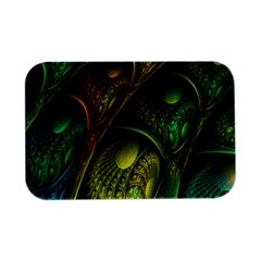 Psytrance Abstract Colored Pattern Feather Open Lid Metal Box (silver)   by Ket1n9