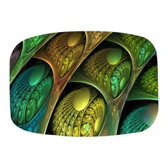 Psytrance Abstract Colored Pattern Feather Mini Square Pill Box by Ket1n9