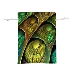 Psytrance Abstract Colored Pattern Feather Lightweight Drawstring Pouch (m) by Ket1n9