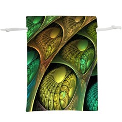 Psytrance Abstract Colored Pattern Feather Lightweight Drawstring Pouch (xl) by Ket1n9