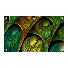 Psytrance Abstract Colored Pattern Feather Banner And Sign 5  X 3  by Ket1n9