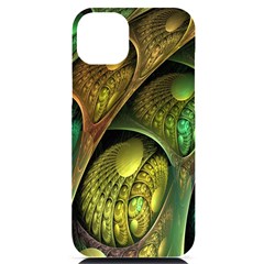 Psytrance Abstract Colored Pattern Feather Iphone 14 Plus Black Uv Print Case by Ket1n9