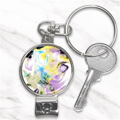 Watercolour Watercolor Paint Ink Nail Clippers Key Chain by Ket1n9