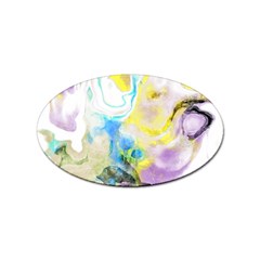 Watercolour Watercolor Paint Ink Sticker Oval (10 Pack)