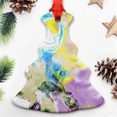 Watercolour Watercolor Paint Ink Ornament (christmas Tree)  by Ket1n9