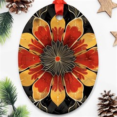 Pattern Decoration Background Ornament (oval)