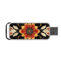 Pattern Decoration Background Portable Usb Flash (one Side) by Loisa77