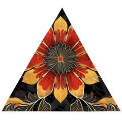 Pattern Decoration Background Wooden Puzzle Triangle by Loisa77