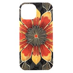 Pattern Decoration Background Iphone 15 Black Uv Print Pc Hardshell Case by Loisa77