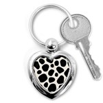 Background Pattern Texture Design Key Chain (Heart) Front