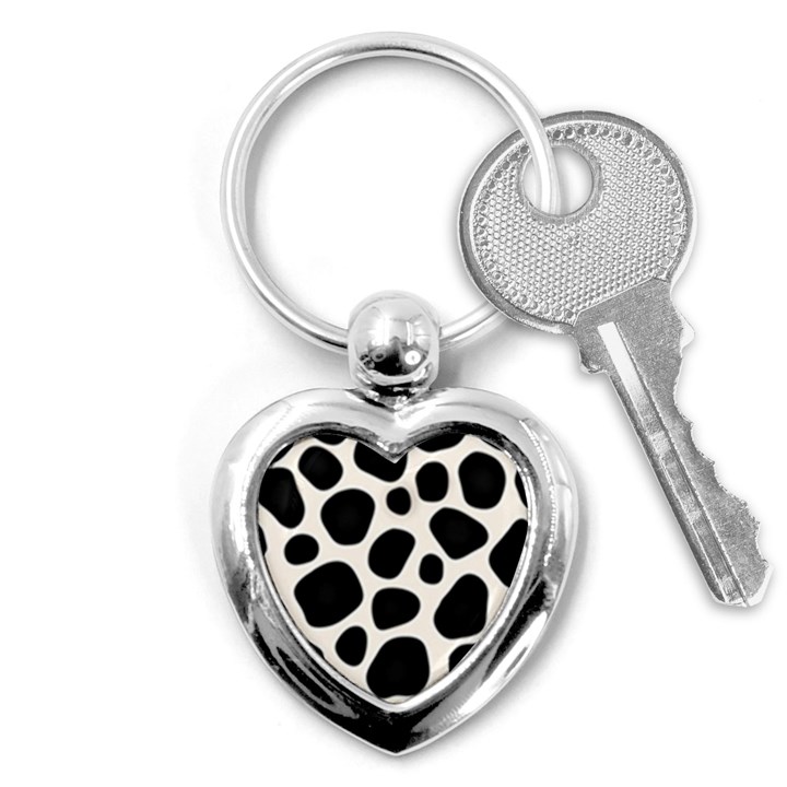 Background Pattern Texture Design Key Chain (Heart)