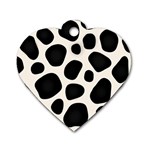 Background Pattern Texture Design Dog Tag Heart (Two Sides) Front