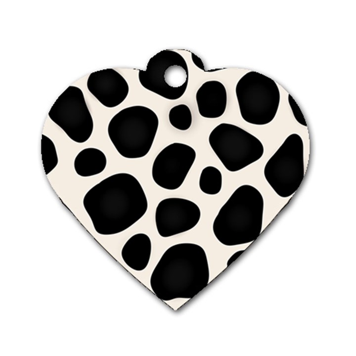 Background Pattern Texture Design Dog Tag Heart (Two Sides)