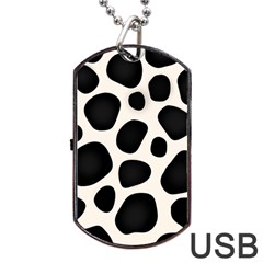 Background Pattern Texture Design Dog Tag Usb Flash (one Side)