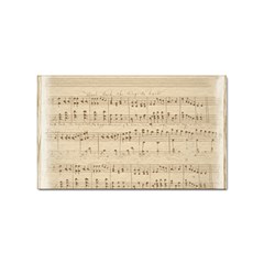 Vintage Beige Music Notes Sticker Rectangular (10 Pack) by Loisa77