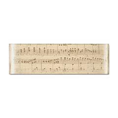 Vintage Beige Music Notes Sticker Bumper (10 Pack)