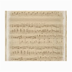 Vintage Beige Music Notes Small Glasses Cloth by Loisa77