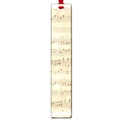 Vintage Beige Music Notes Large Book Marks