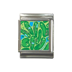 Golf Course Par Green Italian Charm (13mm)