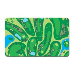 Golf Course Par Green Magnet (rectangular)