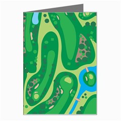 Golf Course Par Green Greeting Card by Loisa77